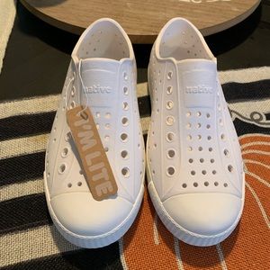 Kids white native shoes